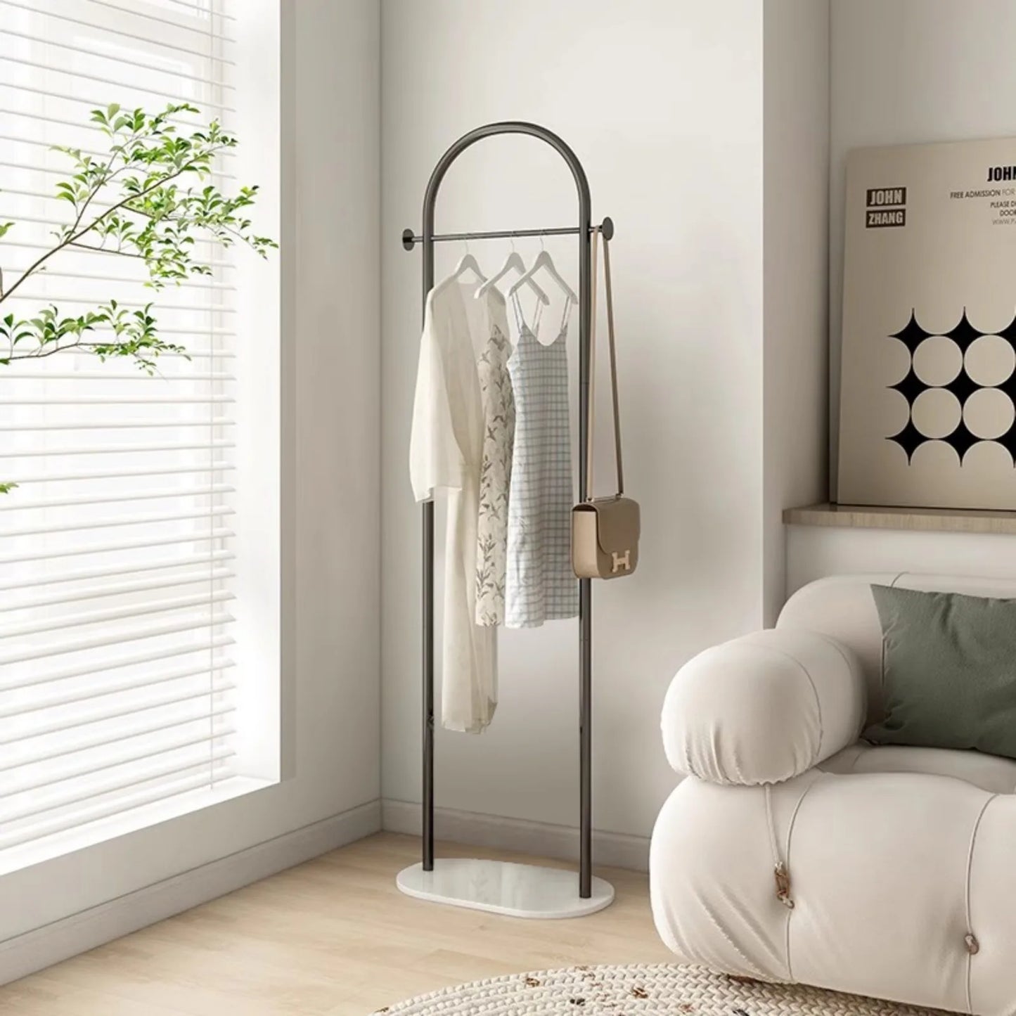 Porte Manteau Sur Pied - Céleste