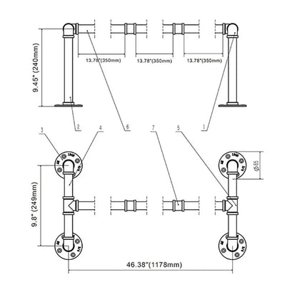 Porte Manteau Mural - Orion