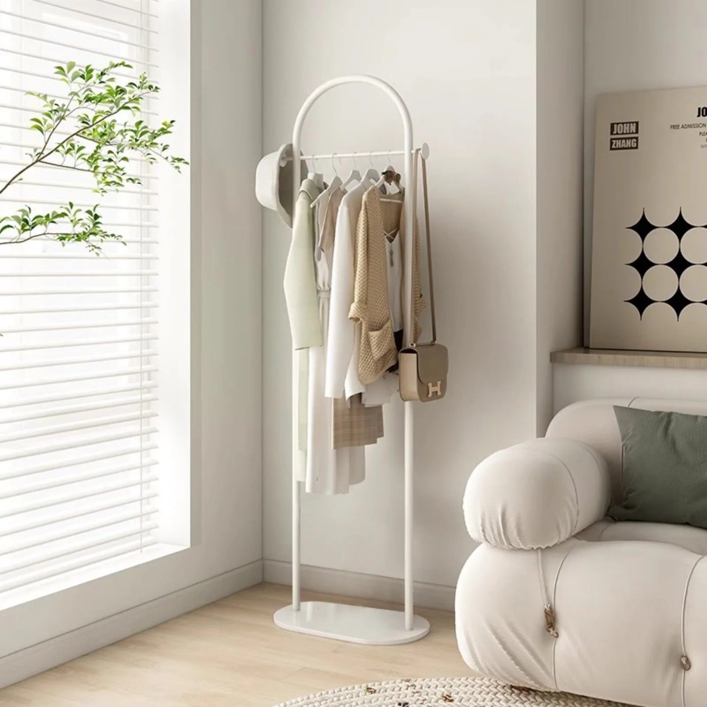 Porte Manteau Sur Pied - Céleste